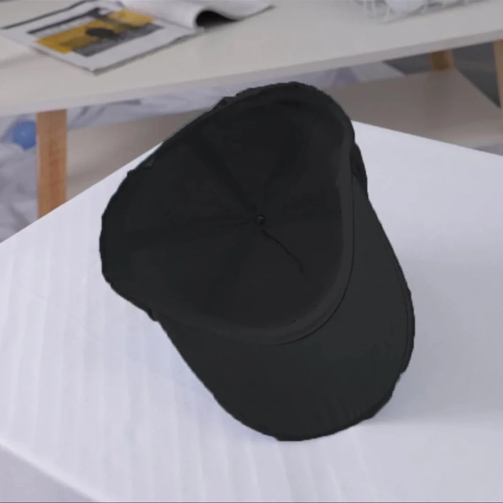 New Gentle Meow Women’s Black Baseball Cat Cap Hat With Whiskers & Ears Polar - Picture 9 of 16